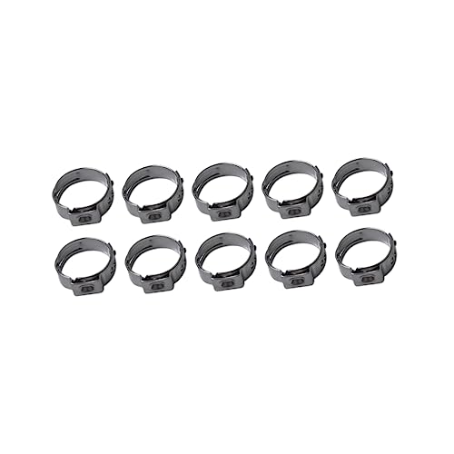 FUNOMOCYA 10 Pcs 304 Stainless Steel Hose Clamp Phone Mount for Laptop Side Hose Clip Skeleton Decor Gear Hose Clamps Clamps Stainless Hose Clamps Silicone Butt Santa Mailbox Ear Clip