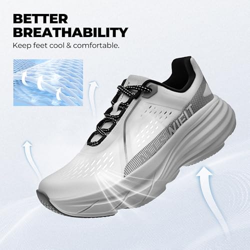 Image of ALLSWIFIT Women's Cushioning Walking Shoes Lightweight Non-Slip Breathable Comfortable Workout Tennis Running Jogging Gym Athletic ActiveAiry Fashion Sneakers