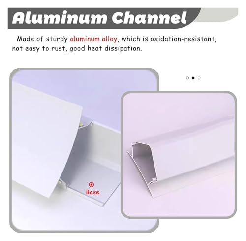 Anse d'éclairage for plinthes et profilé LED alu pour décoration intérieure - 3