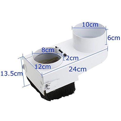 RanDal Aspirapolvere della scarpa antipolvere del router di CNC della copertura del pattino del cnc da 80 mm