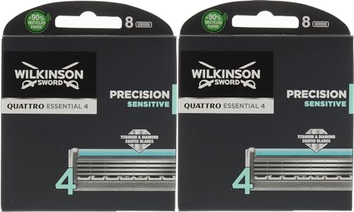 Wilkinson Sword Quattro Titanium Sensitive Lot de 16 lames de rasoir
