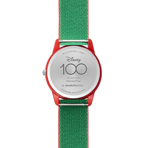Disney 100 Kids' Plastic Time Teacher Analog Quartz Nylon Strap Watch3