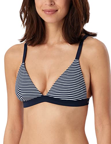 Haut de bikini triangle Schiesser pour femme en noir élégant taille M