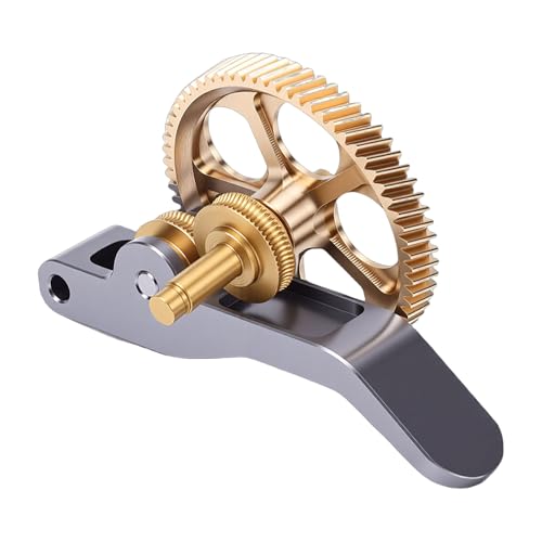YWBL-WH Extruder Gear Kit, Hardened Steel Nano Coated All Metal Filament Drive Assembly for A1 A1 Mini 3D Printers Golde