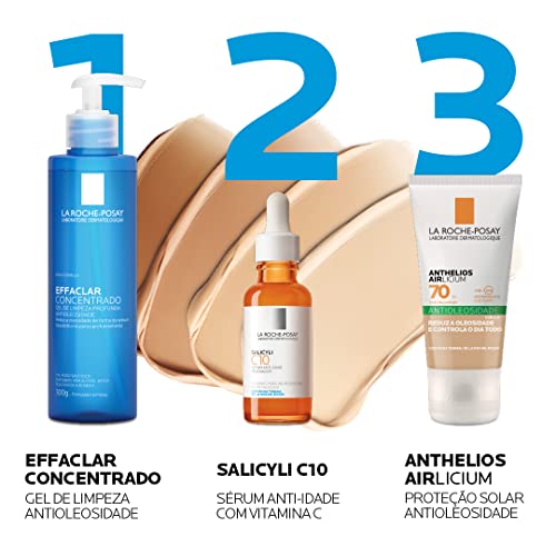 La Roche-Posay, Anthelios Airlicium, Protetor Solar Facial Antioleosidade com Cor 2.0, Efeito Matte,