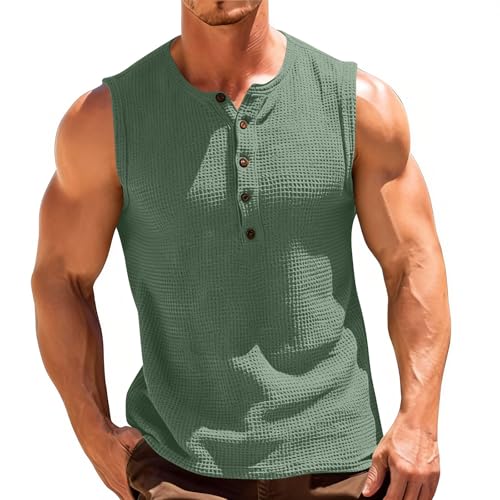 T shirt sans manche col rond été marcel de sport homme