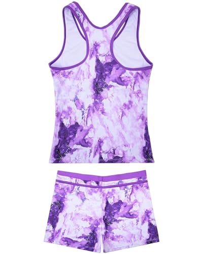 Image of JerrisApparel Little Girls' Summer Two Piece Boyshort Tankini Kids Swimsuit