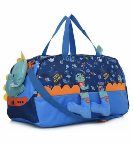 Image of 3D Design Duffle Bag for Kids & Adult| Large Compartment Foldable Luggage with Shoulder Strap | Lightweight Travel & Short Trips Storage Organizer for Women (Dinasour)