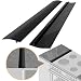 Silicone Stove Counter Gap Cover, Heat Resistant Kitchen Stove Counter Silicone Gap Filler Cover Seals Spills Between Counter Stovetop Oven Washer Dryer, 2 Pack (21 inch, Black)