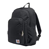 Carhartt 25L Classic Laptop Backpack, Durable Water-Resistant Pack W/ 16' Laptop Sleeve and Multiple Organizational Compartments, Black