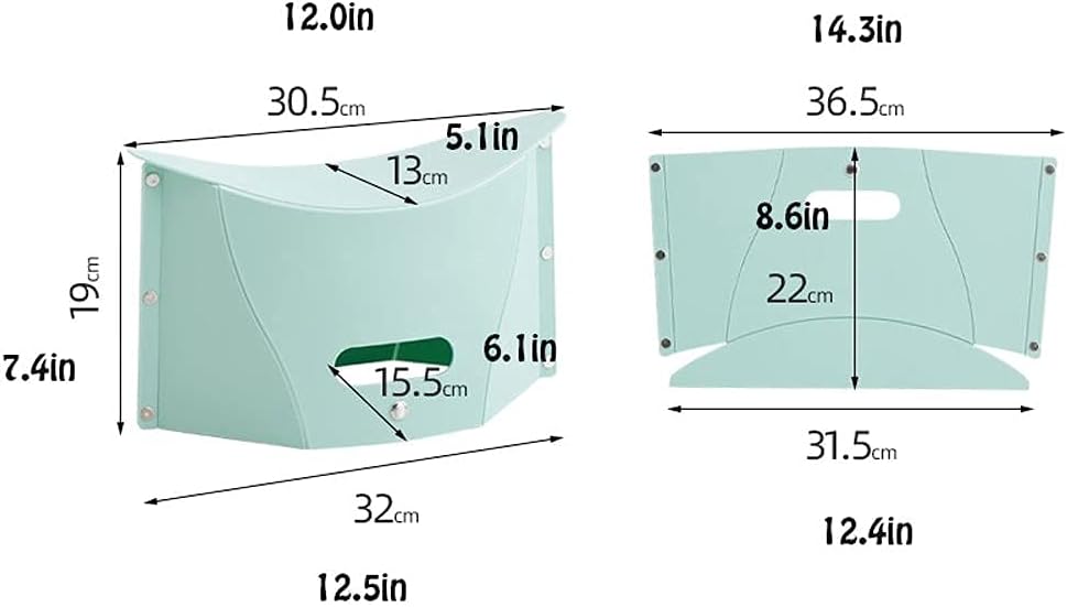 Minimalist Fashion Creative Folding Low Stool Chair, Outdoor Telescopic Stool Bench, Portable Child Adult Stool for Bedroom Balcony Living Room Home Casual/Red
