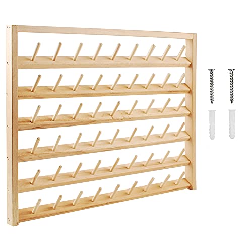 NW 54 Spools Wooden Thread Holder Sewing and...