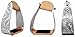 CHALLENGER Horse Western Saddle Aluminum Engraved Roper Angled Slanted Stirrups 51227