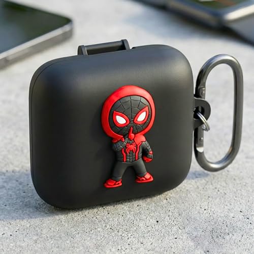 Image of Kapture Soft Silicone Case Compatible with Oneplus Buds 3 Cover, oneplus Buds 3 case Cover with Hook, oneplus Earbuds 3 case Cover with Silicone 360 Protection Dust-Proof Shockproof (SPD-M)