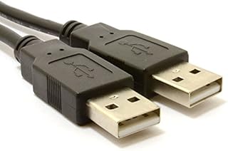 kenable USB 2.0 24AWG A to A Male to Male High-Speed BLACK Cable 2m [2 metres]