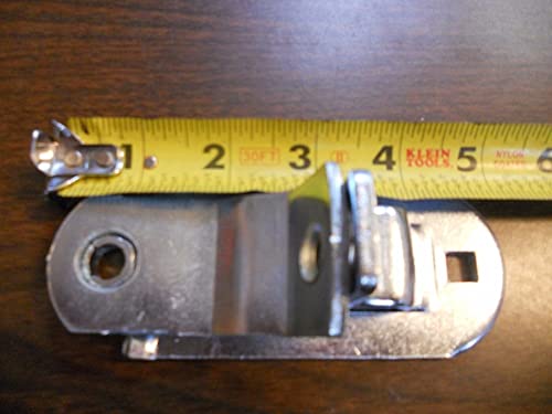 Image of 2 Pieces Cargo Trailer Door HASP Barlock Handle Keeper Padlock Race Car / 2 inch wide x 5-1 /16 inch, Holes 3 /8 inch Diameter, 4 inch Center