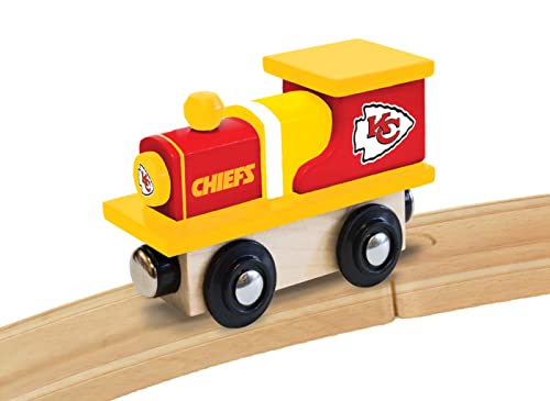 Image of MasterPieces NFL Kansas City Chiefs Real Wood Toy Train, For Ages 3+