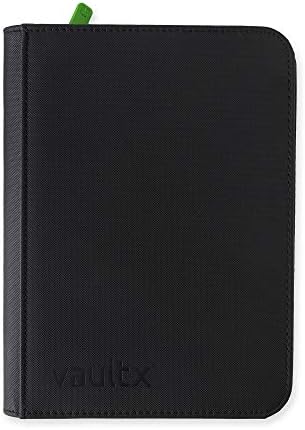 Vault X Premium Exo-Tec® Zip Binder - 4 Pocket Trading Card Album Folder - 160 Side Loading Pocket Binder for TCG