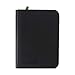 Vault X 4 Pocket Trading Card Zip Binder, 160 Cards, Premium Exo-Tec Album Material, 20 Side-Loading Pages, Folder for Collectible Games, Sports, TCG (Black)