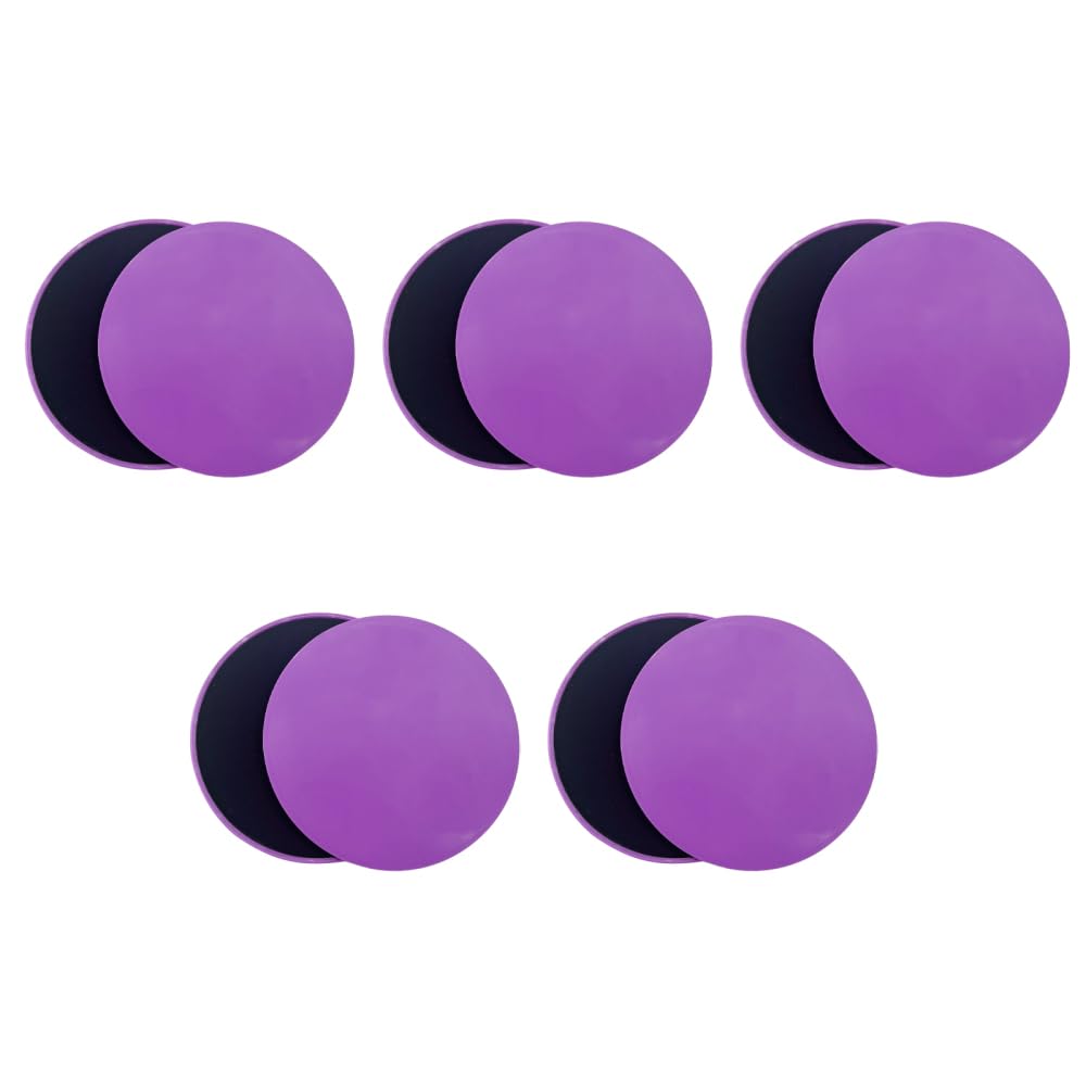 MiOYOOW 10 Pcs Core Sliders, 17,5cm Disques de Glisse Double Face, Disques Fitness pour Yoga, Pilates, Gym, Entraînement Abdominal à Domicile