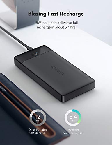 image for RAVPower Portable Charger 20000mAh PD 3.0 Power Bank QC 3.0 18W USB C 