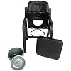 Dyale Deluxe Comfort Commode with Padded Seat Heavy Duty Bedside Commode Chair,Elderly Bathroom Safety Frame Toilet Seat