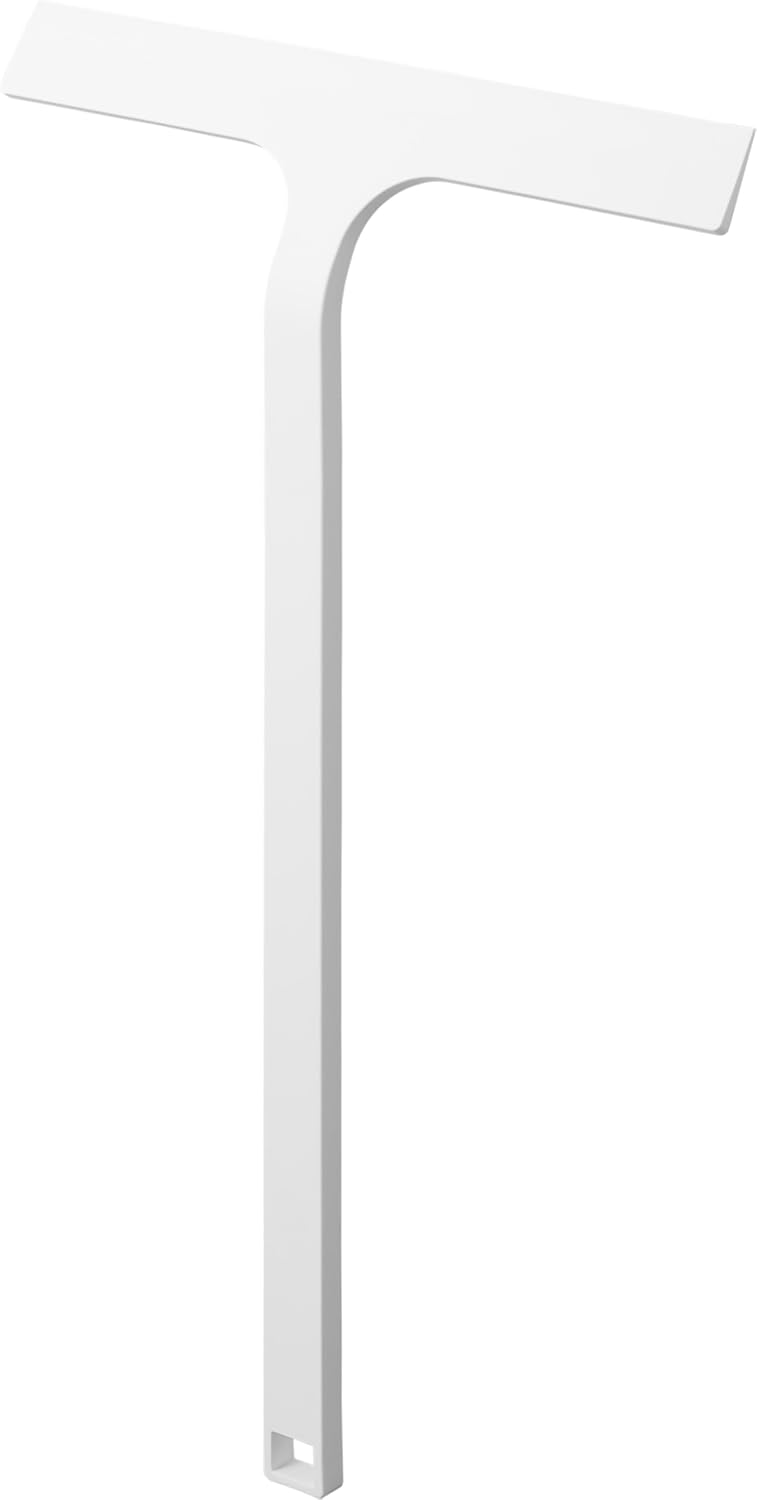 Yamazaki 2005 TOWER Magnetic Wiper, white, Silicone/Nylon/Magnet, Minimalist, 31 x 4.5 x 50 cm