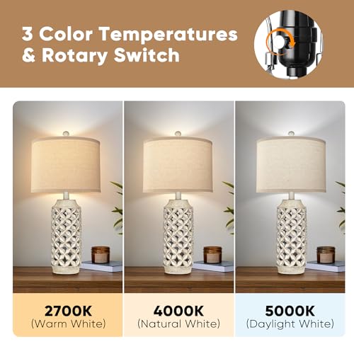 Partphoner STR-DL-0039 26 Inch High Table Lamp Set Of 2, Distressed Geometric Four-Leaf Clover Cutout Table Lamps thumb #1