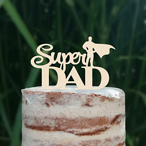 Topper per torta (Super DAD) in acrilico/legno