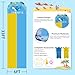VEEST 33 FT Extra Long Water Slides for Kids Adults, Giant Double Lawn Water Slip Heavy Duty with 2 Bodyboards, Summer Water Slides Toys with Crash Pad for Backyard Outdoor