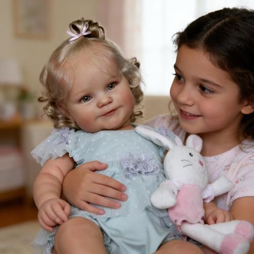 Muñeca Reborn Babe Lifelike Vinilo 50 cm 3+ años miniatura 3