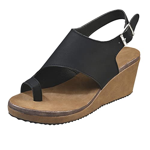 Sandales premium en cuir PU avec correcteur de bunion et semelle anatomique