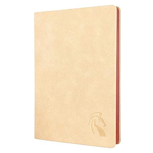 LeStallion Schönes, weißes Tagebuch, liniert – luxuriöses weiches Notizbuch, Tagebuch – 120 g/m² Premium-Schreibpapier – 200 nummerierte Seiten – A5 hochwertiges liniertes Tagebuch – liniertes