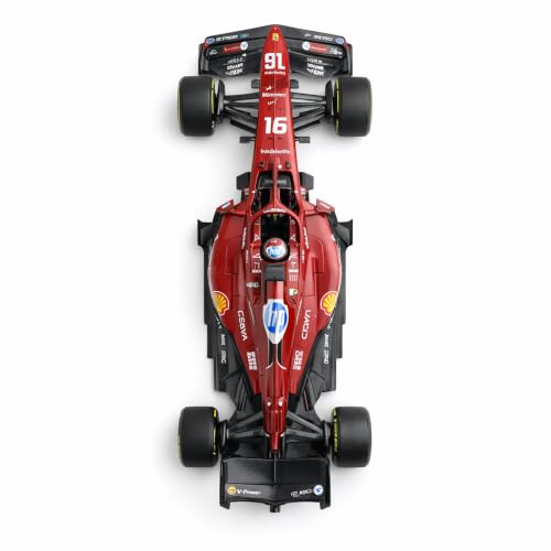 Image of Wizplex Bburago Scuderia Ferrari SF-25 1:43 Scale Officially Licensed Die Cast Metal Formula 1 Car - No. 16 Collectible Model, Display Showpiece for Kids 3+ & Motorsport Fans