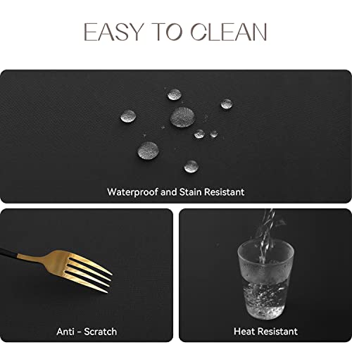 Romanstile Rectangle Tablecloth - Waterproof And Wrinkle Resistant Washable Polyester Table Cloth For Kitchen Dining/Party/Wedding Indoor And Outdoor Use (60 X 84 Inch, Black) #TOP2