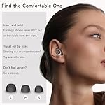 Ear Plugs for Sleeping Noise Cancelling, Concert Ear Plugs with 30dB Noise Reduction, Reusable Silicone Earplugs for Sleep, Travel, Work, Study, Comfortable Fit with 4 Sizes and Carrying Case (Black) - Image 2