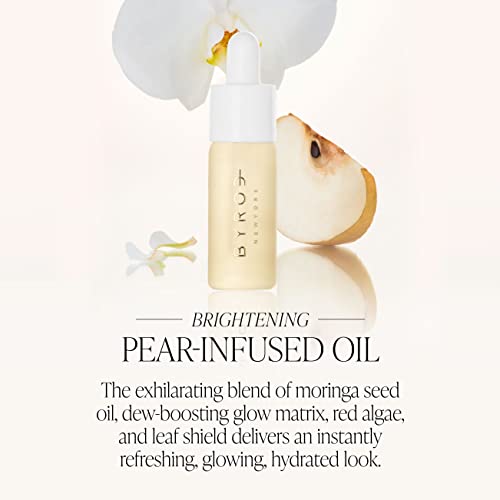 Byroe Pear Serum Oil Mini | Facial Oil With Moringa Seed Oil, Dew-Boosting Glow Matrix, Red Algae, And Leaf Shield | Instantly Refreshing, Glowing Hydration, 16 Fl Oz #TOP1