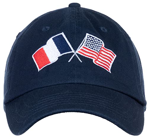 Image of Ann Arbor T-shirt Co. American Friendship Nations Flag Baseball Low Profile Dad Hat for Men Women