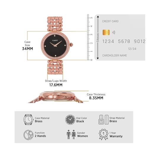 Image of TIMEX Fria Analog Watch for Women with Round Dial & Water Resistant Women's Wrist Watches