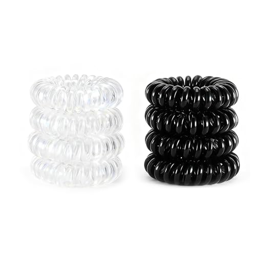 AskBed 8PCS Spiral Hair Ties for Women 1.57 Inch (4 cm) Diameter