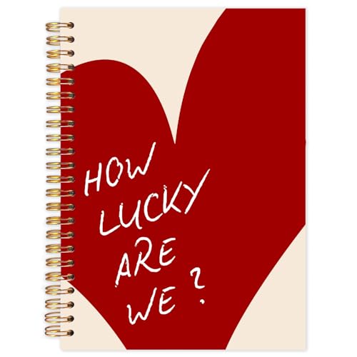 Yhtrg How Lucky Are We Inspirational Spiral Notebook Journal, quaderno