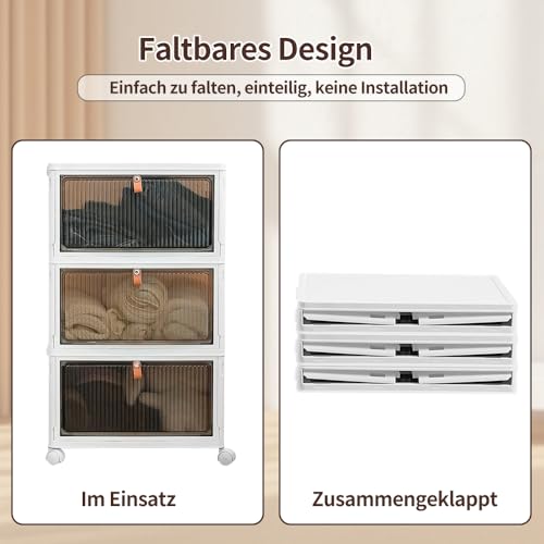 Caisses de rangement transparente pour salon et chambre modulable