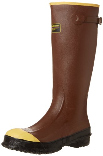 LaCrosse Pac 16' Steel Toe All Around Boot for Men - Durable, Waterproof, Insulated, Slip-Resistant Work Footwear, Rust - 10
