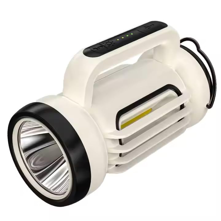 CBEX 3-in-1 Rechargeable Spotlight Outdoor Led Spotlight Flashlight, IPX6 Waterproof Handheld Spot Light/Lantern/Flashlight for Outdoor Marine Boating Hunting-image-21