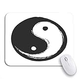 Gaming mouse pad yin ying yang symbol für harmonie und gleichgewicht ethnische rutschfeste gummiunterlage mousepad für notebooks computer mausmatten