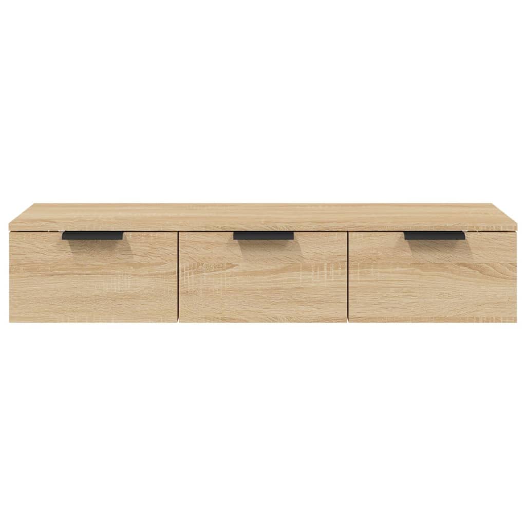 vidaXL Wandschrank TV Schrank Hängeschrank Fernsehschrank Lowboard Fernsehtisch HiFi TV Möbel Wohnzimmer Sonoma-Eiche 102x30x20cm Holzwerkstoff