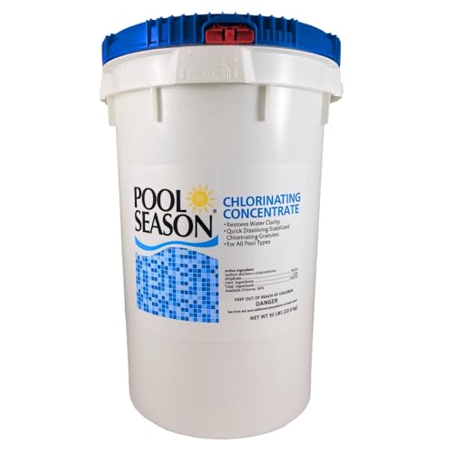 Pool Season Di-Chlor Chlorinating Concentrate, 99%, 50 lb Bucket