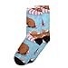 SLHKPNS Socks for Men Women Cute Buffalo Sleeping Pillow Novelty Funny Unisex Crazy Funky Dress Crew Socks for Men Dad Grandpa Holiday 1 Pair