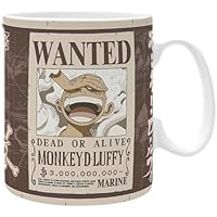 ONE PIECE - Mug - 460 ml - "Luffy Wanted" - subli - box