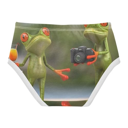 Funny Frogs Toddler Girls Underwear 2t Cotton Girl Panties Cute Animal Kids Undies Briefs2